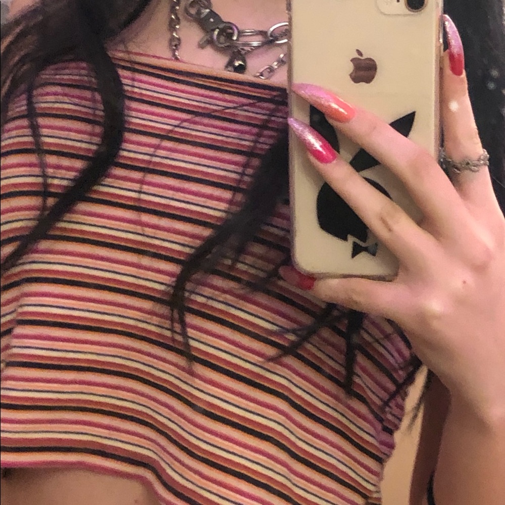 brandy melville striped tank
